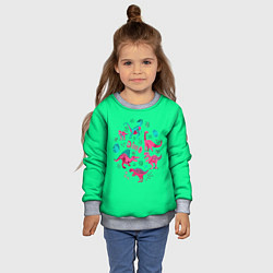 Свитшот детский JURASSIC DINO, цвет: 3D-меланж — фото 2