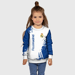 Свитшот детский Реал Мадрид краска, цвет: 3D-белый — фото 2