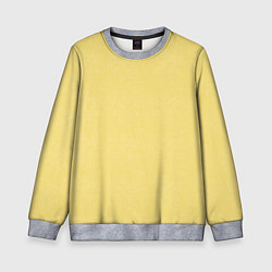 Детский свитшот Текстурированный лимонно-желтый однотонный