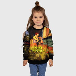 Свитшот детский Hello Neighbor Привет сосед Сосед поливает, цвет: 3D-черный — фото 2