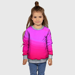 Свитшот детский Neon pink bright abstract background, цвет: 3D-меланж — фото 2