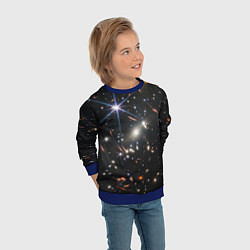 Свитшот детский NASA: Скопление Галактик, цвет: 3D-синий — фото 2