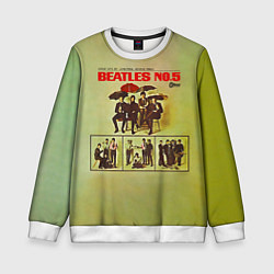 Свитшот детский Beatles N0 5, цвет: 3D-белый