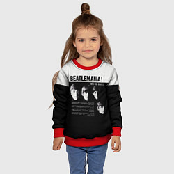 Свитшот детский With The Beatles Битломания, цвет: 3D-красный — фото 2