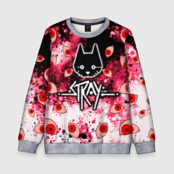 Свитшот детский STRAY HORROR, цвет: 3D-меланж