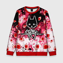 Свитшот детский STRAY HORROR, цвет: 3D-красный