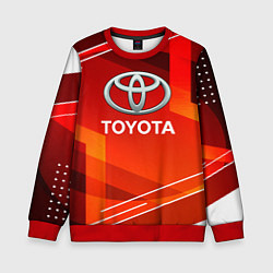 Свитшот детский Toyota Abstraction Sport, цвет: 3D-красный