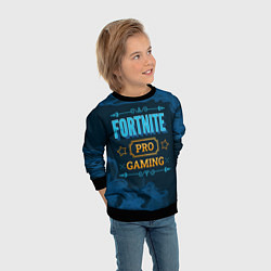 Свитшот детский Игра Fortnite: PRO Gaming, цвет: 3D-черный — фото 2