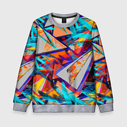 Детский свитшот Яркий неоновый абстрактный узор