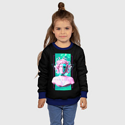 Свитшот детский Бюст Горгоны, цвет: 3D-синий — фото 2