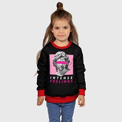 Свитшот детский Intense Feelings, цвет: 3D-красный — фото 2