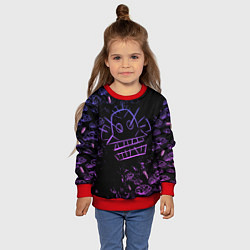 Свитшот детский League Of Legends неон - Arcane neon, цвет: 3D-красный — фото 2