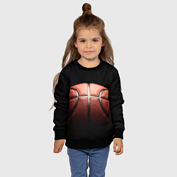 Свитшот детский Basketball ball, цвет: 3D-черный — фото 2