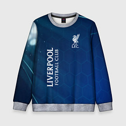 Свитшот детский Liverpool Соты Абстракция, цвет: 3D-меланж