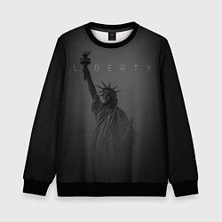 Свитшот детский LIBERTY - СТАТУЯ СВОБОДЫ, цвет: 3D-черный