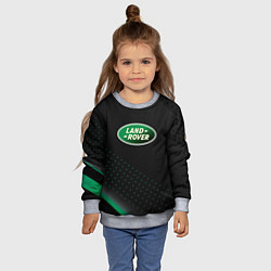 Свитшот детский Land rover Зелёная абстракция, цвет: 3D-меланж — фото 2