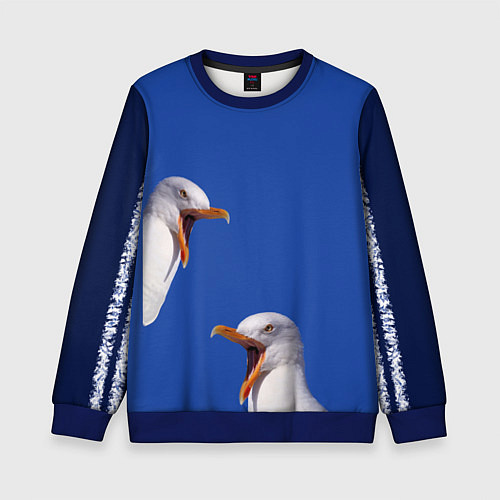 Детский свитшот Не ори на меня / 3D-Синий – фото 1