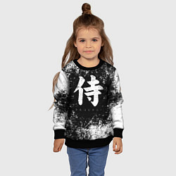 Свитшот детский Иероглиф samurai, цвет: 3D-черный — фото 2