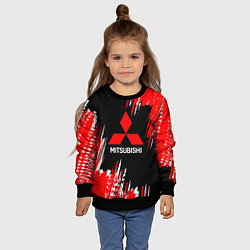 Свитшот детский Mitsubishi - краска, цвет: 3D-черный — фото 2