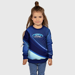 Свитшот детский Ford - абстракция, цвет: 3D-синий — фото 2