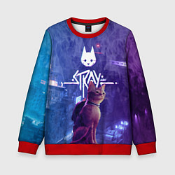 Свитшот детский Stray - kot - neon, цвет: 3D-красный