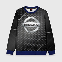 Свитшот детский Nissan метал карбон, цвет: 3D-синий
