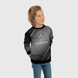 Свитшот детский Mercedes Карбон, цвет: 3D-черный — фото 2