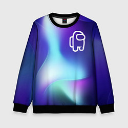 Свитшот детский Among Us northern cold, цвет: 3D-черный