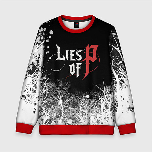 Детский свитшот Лайс оф Пи - Lies of P / 3D-Красный – фото 1