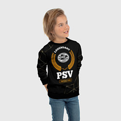 Свитшот детский Лого PSV и надпись legendary football club на темн, цвет: 3D-черный — фото 2