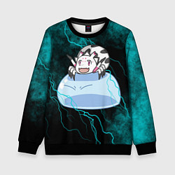 Свитшот детский Кумо на слизне, цвет: 3D-черный