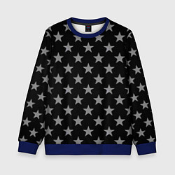 Детский свитшот Звездный фон черный