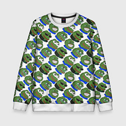 Свитшот детский Эмоции Пепе, цвет: 3D-белый