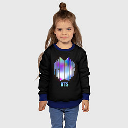 Свитшот детский BTS gradient logo, цвет: 3D-синий — фото 2