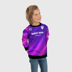 Свитшот детский West Ham legendary sport grunge, цвет: 3D-черный — фото 2