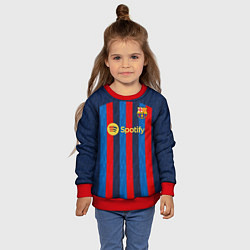 Свитшот детский Дембеле Барселона форма 20222023, цвет: 3D-красный — фото 2