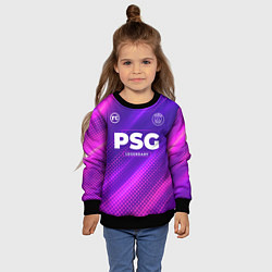 Свитшот детский PSG legendary sport grunge, цвет: 3D-черный — фото 2