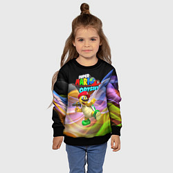 Свитшот детский Super Mario Odyssey - Hero turtle Koopa Troopa, цвет: 3D-черный — фото 2