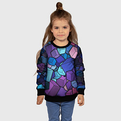 Свитшот детский Цветные кубы, цвет: 3D-черный — фото 2