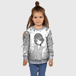 Свитшот детский Rui Tachibana art, цвет: 3D-меланж — фото 2