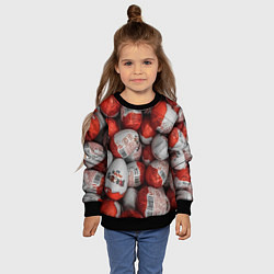 Свитшот детский Фон из киндер сюрприз, цвет: 3D-черный — фото 2