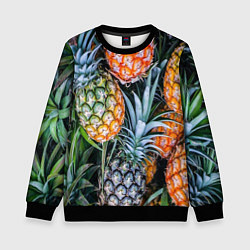 Детский свитшот Фон из ананасов
