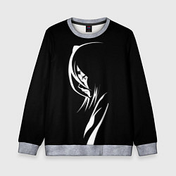 Свитшот детский Силуэт девушки Кучики Рукия, цвет: 3D-меланж