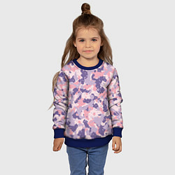 Свитшот детский Цифровой камуфляж - сине-фиолетовый, цвет: 3D-синий — фото 2
