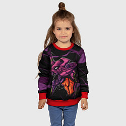 Свитшот детский Ева-01, цвет: 3D-красный — фото 2