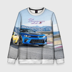Свитшот детский Chevrolet Camaro ZL 1 - Motorsport, цвет: 3D-белый
