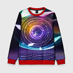 Свитшот детский Глаз Вселенной, цвет: 3D-красный