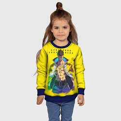 Свитшот детский Взрослый Дэвид - Киберпанк аниме, цвет: 3D-синий — фото 2