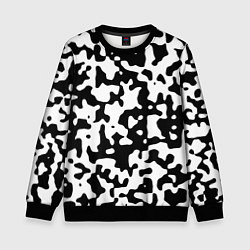 Свитшот детский Камуфляж Cowskin средний, цвет: 3D-черный