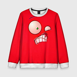 Свитшот детский Plants vs Zombies - Перчик, цвет: 3D-белый